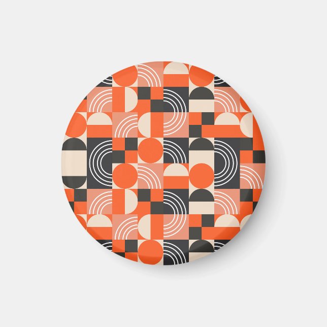 Blocket mönster i det ljusa geometriska färg. magnet (Framsidan)