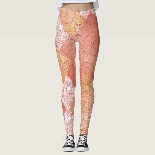 Blocket och lockinspirationen från färg leggings (Framsida)