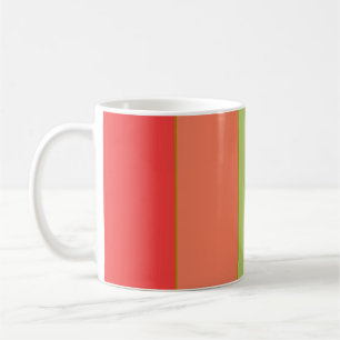 Blocket Retro Lodrät Färg Kaffemugg