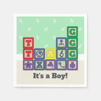 Blocket till babyskor Napkins Pappersservett