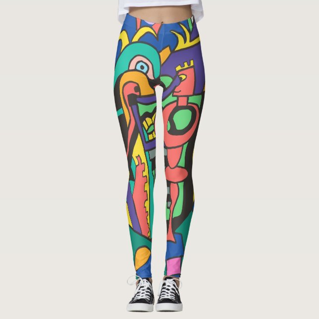 Blockfest Leggings (Framsida)