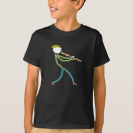 Blockflöjtspelande Stickman T Shirt
