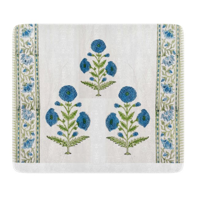 BlockhandsblockTryckta blommor (Framsidan)