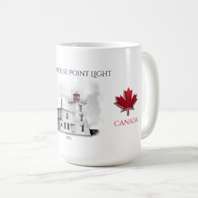 Blockhouse Point Light - Prince Edward Island Kaffemugg (Framsida höger)