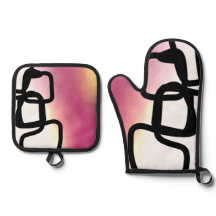 Blockkedja: Abstraktens Rosa, Gult, svartvitt