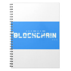 Blockkedja för bitglitch anteckningsbok