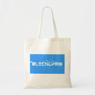 Blockkedja för bitglitch tygkasse