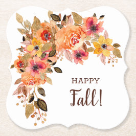 Blockklammerparentes för höstblomma i lycklig underlägg papper