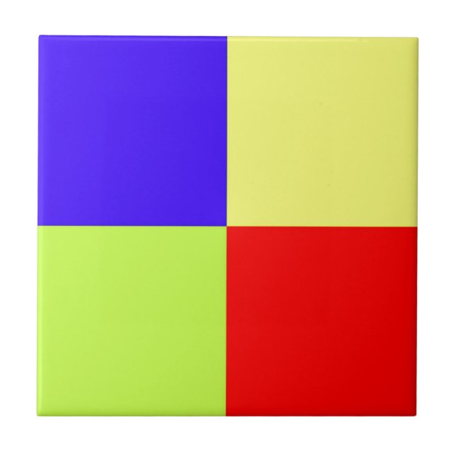 Blockkonst för färgad kakelplatta (Framsidan)