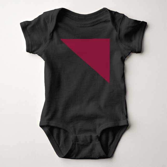 Blockkostydräkt Baby (Black & Berry Red) T Shirt (Framsida)