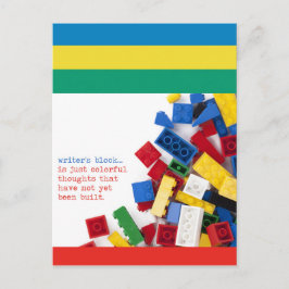 Blocklösning för Kreativ Writer Vykort