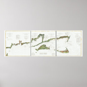 Blockö, Nantucket och Martha's (png) Poster