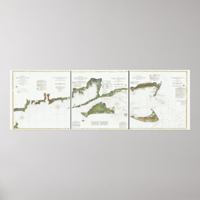 Blockö, Nantucket och Martha's (png) Poster (Framsidan)