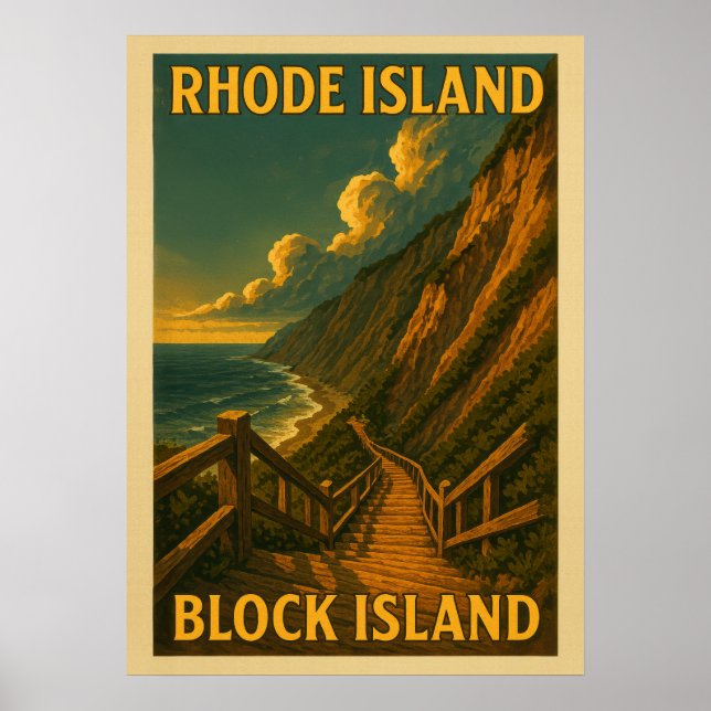 Blockön rhode island V01 Poster (Framsidan)