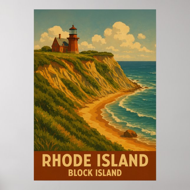 Blockön rhode island V02 Poster (Framsidan)