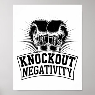 Blockout Negativitetsboxer Sports Strength Gym Ath Poster