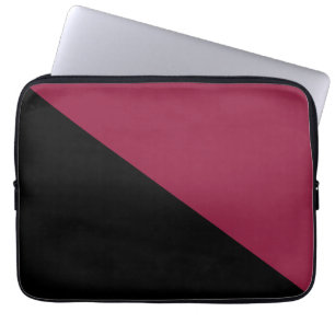 Blockpekdator färg Fodral (Black & Berry Red)