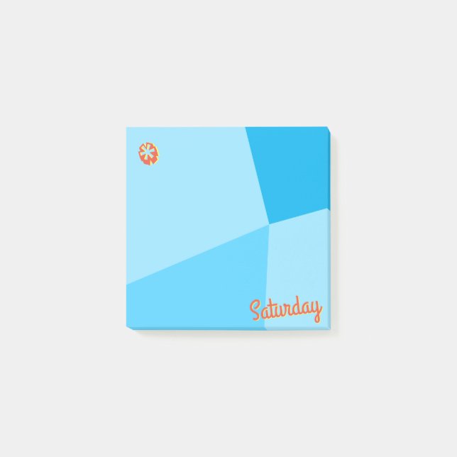 Blockplanerare för Retro Färg Post-it Block (Framsida)