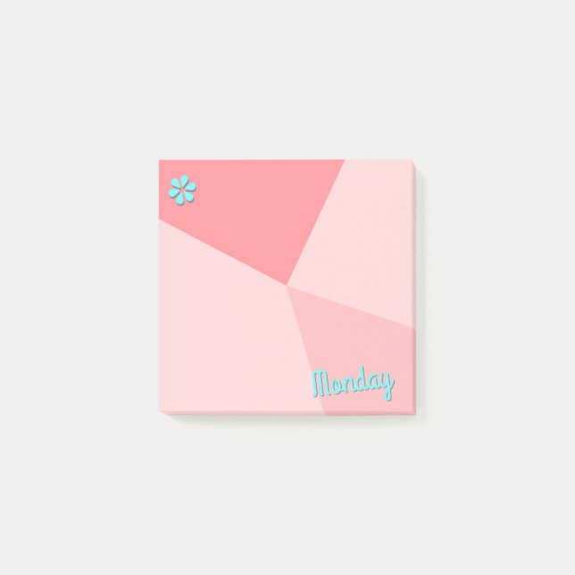 Blockplanerare för Retro Färg Post-it Block (Framsida)