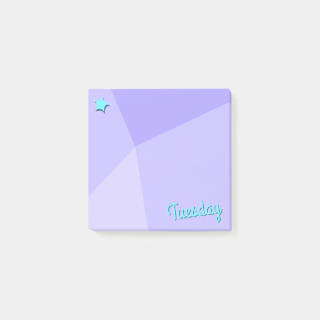 Blockplanerare för Retro Färg Post-it Block (Framsida)