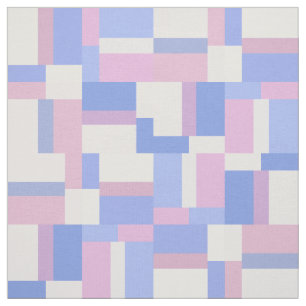 Blockrektanglar för geometriskt Färg - Rosa och bl Tyg