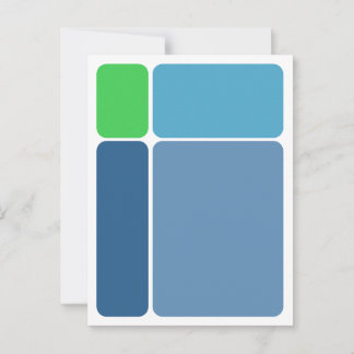 Blocks Abstract Design Postcard Vykort