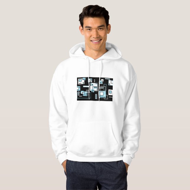 Blocks besatthet Hoodie (Hel framsida)