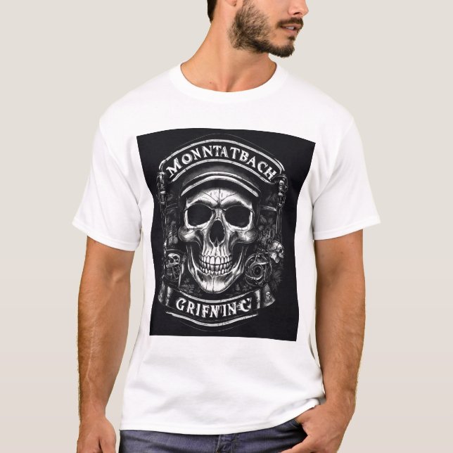 Blockskalle T Shirt (Framsida)