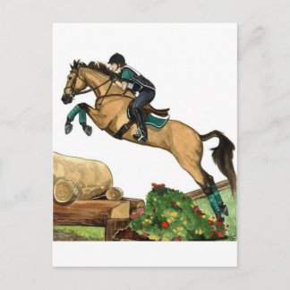 Blockskin stort hopp xc HORSE ART Events Vykort