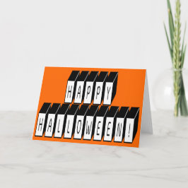 Blocktext för Halloween Kort