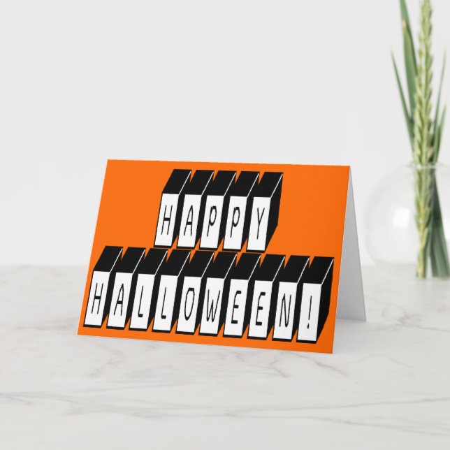 Blocktext för Halloween Kort (Framsida)