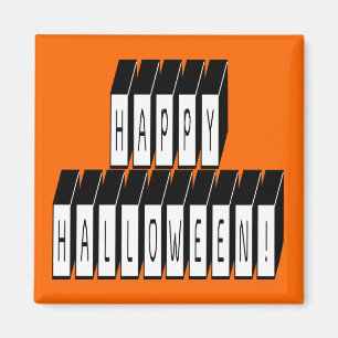 Blocktext för Halloween Magnet