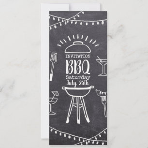 Blockträdgård party-chalkboard BBQ