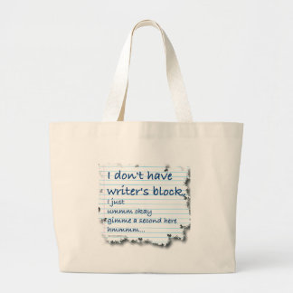 Blockundantag för skrivprogram jumbo tygkasse