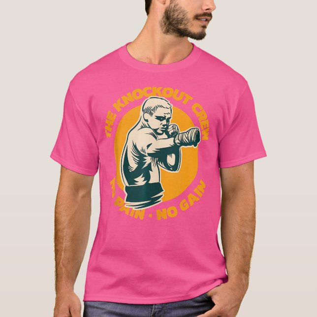 Blockutbesättningen har ingen smärta, ingen stötfå t shirt (Framsida)