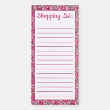 Blockutskrift av rosa Blommigt, Anpassningsbar-lås