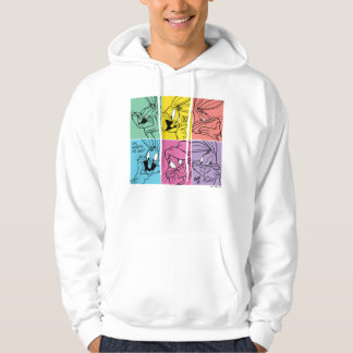 Blockuttryck för KRYP BUNNY™ Färg Hoodie