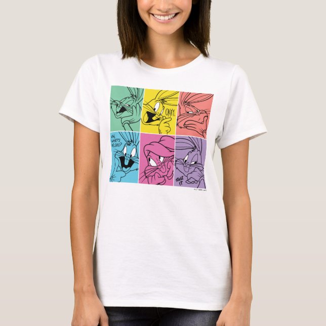 Blockuttryck för KRYP BUNNY™ Färg T Shirt (Framsida)