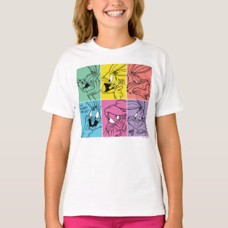 Blockuttryck för KRYP BUNNY™ Färg T Shirt