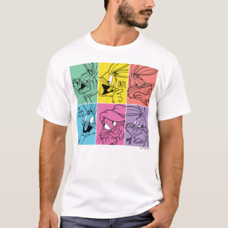 Blockuttryck för KRYP BUNNY™ Färg T Shirt