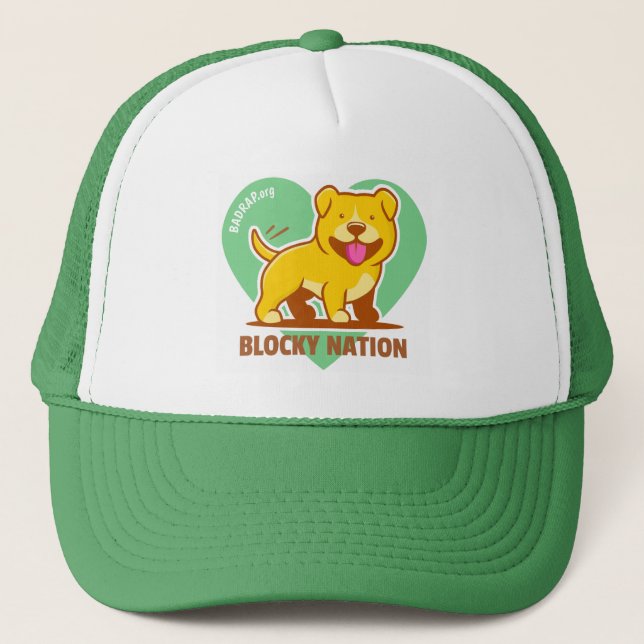 Blocky Nation Trucker Hatt Keps (Framsida)