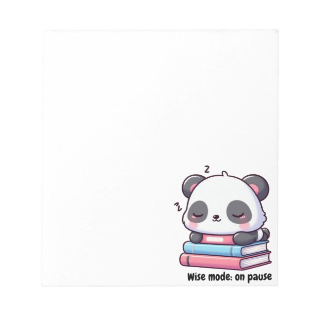 Blocs de Notas Panda Durmiendo Anteckningsblock (Framsida)
