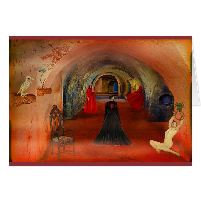 Blod är Life Hälsningskort (Framsidan Horizontal)