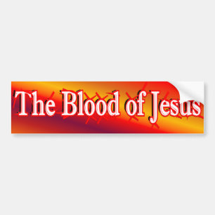Blod av den Jesus bildekalet Bildekal