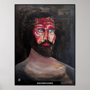 Blod av Kristus-målning av Alfred Fox Poster