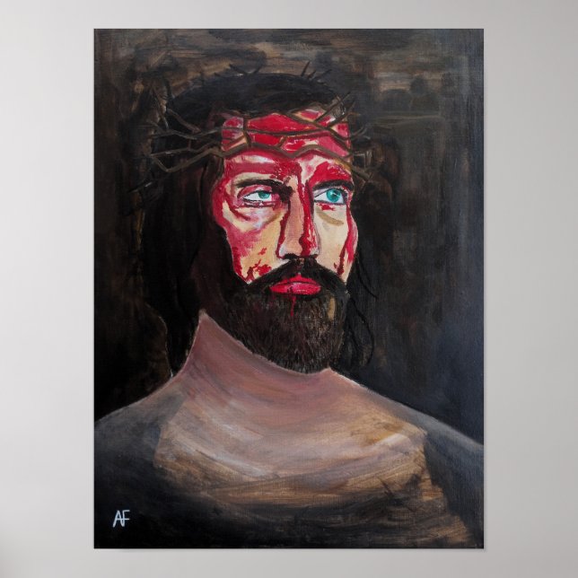 Blod av Kristus-målning av Alfred Fox Poster (Framsidan)