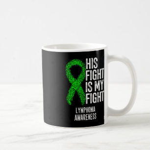Blod Cancer Hans kamp är min kamp mot lymfoma Awar Kaffemugg