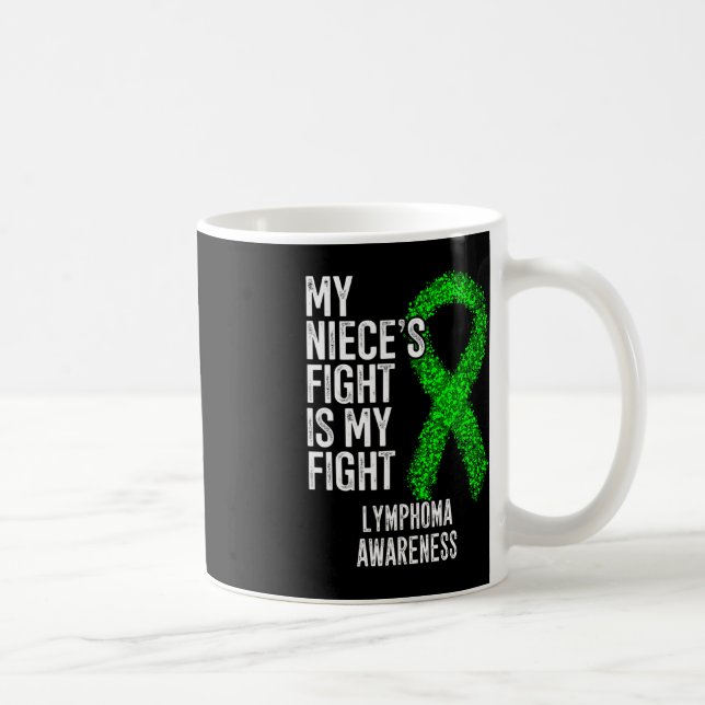 Blod Cancer Min systers kamp är min kamp Lymfom Kaffemugg (Höger)