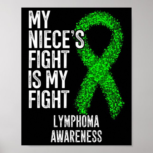 Blod Cancer Min systers kamp är min kamp Lymfom Poster (Framsidan)