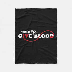 Blod Donor Spara A Life Ge Blood Donation Awaren Fleecefilt
